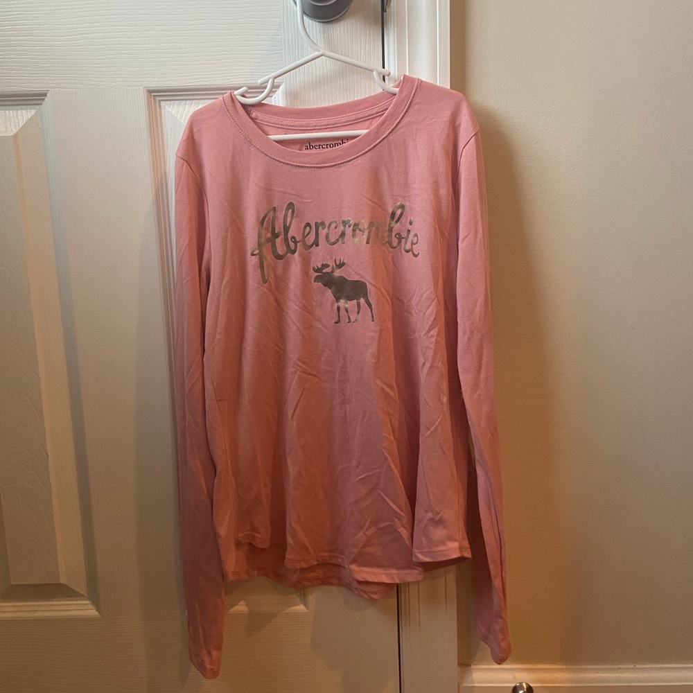 Abercrombie Kids Pink Long Sleeve Shirt